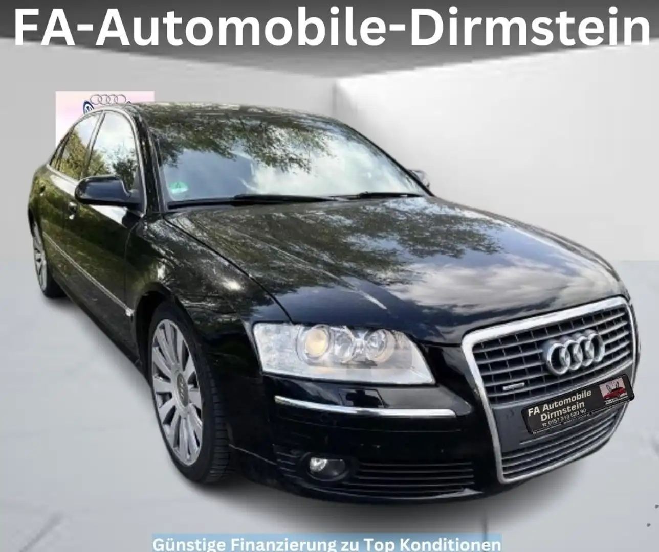 Audi A8 3.0 TDI quattro/VOLLLEDER/BI.XEN/NAVI/SCHIEBE Schwarz - 1