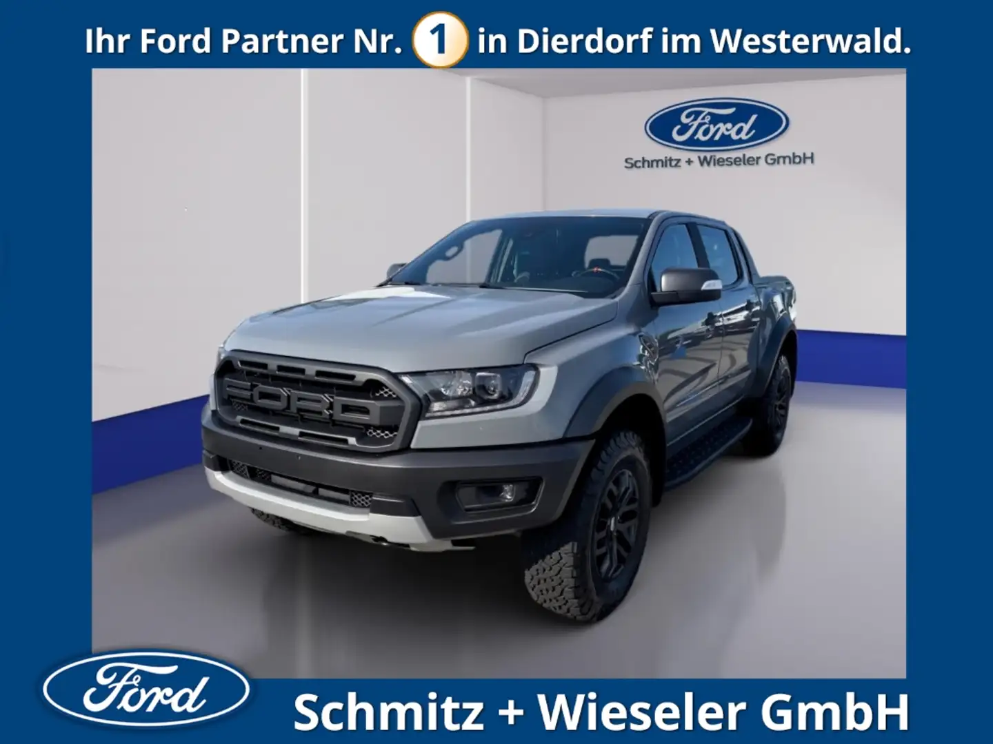 Ford Ranger Raptor Doppelkabine 4x4 2.0 TDCi Panther EU6d-T Сірий - 1