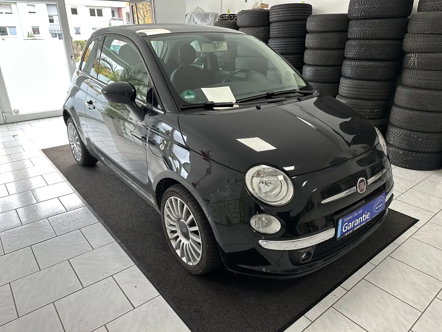 Fiat 500 Lounge*PANORAMA+KLIMA* Schwarz - 2