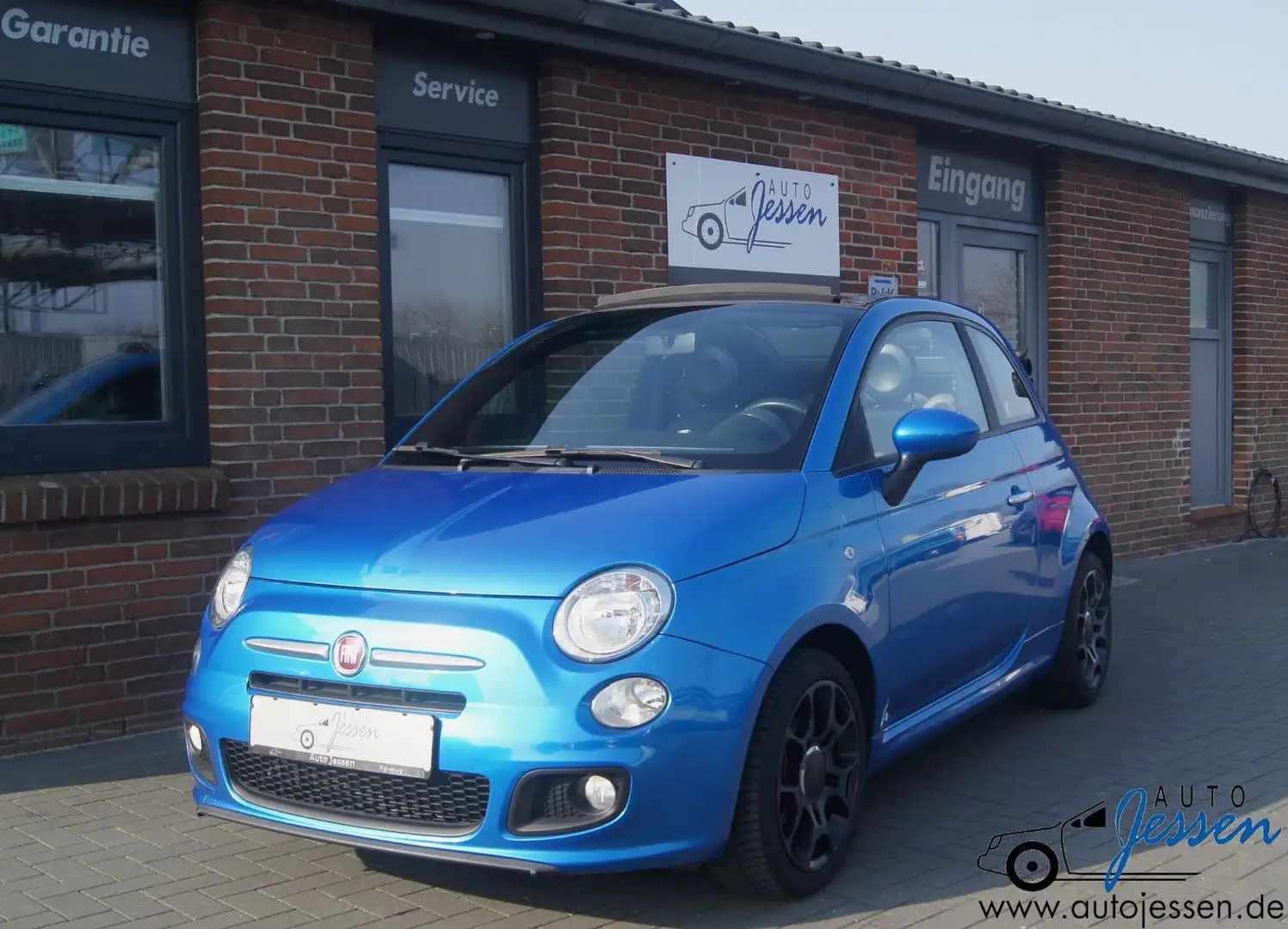 Fiat 500C Sport Klimaaut/PDC/Allwetter Blauw - 1
