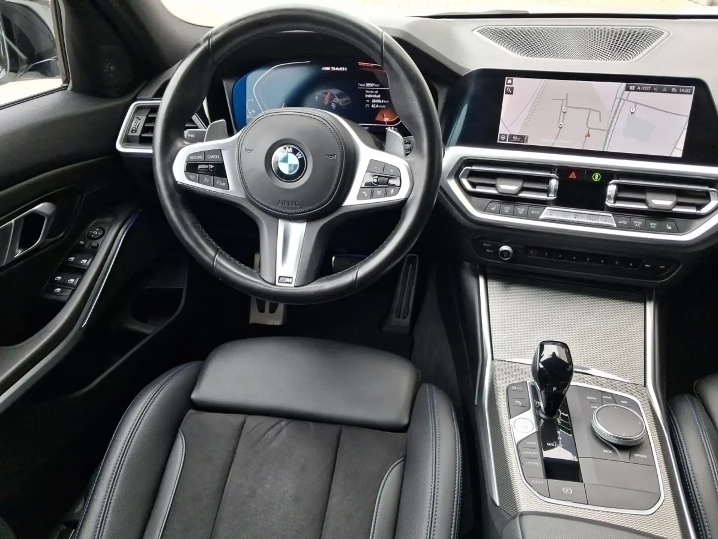 BMW 340 Mi xDr LimA Navi LED HarmKard DrivAss ParkAss Blanc - 2