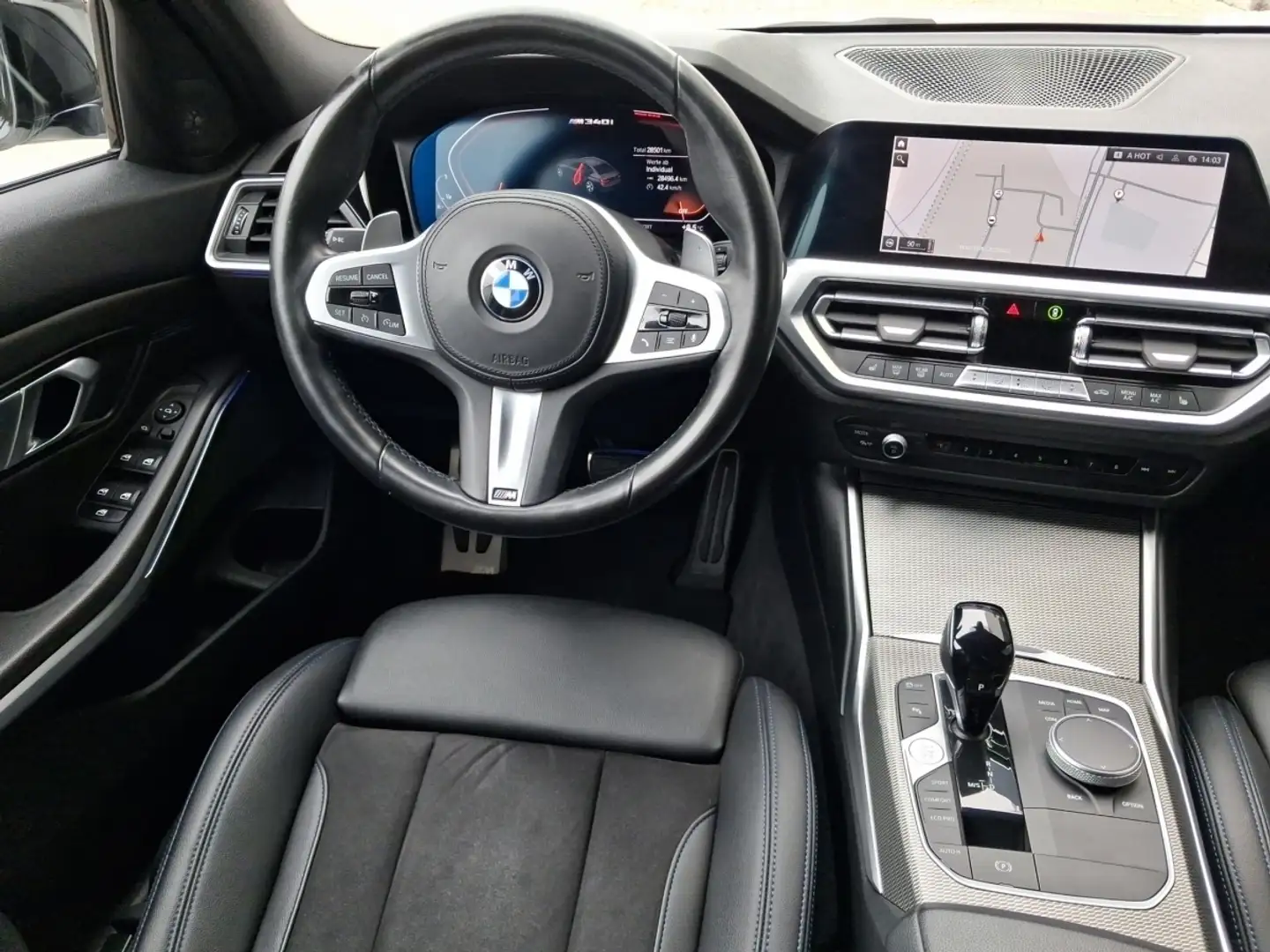 BMW 340 Mi xDr LimA Navi LED HarmKard DrivAss ParkAss Weiß - 2