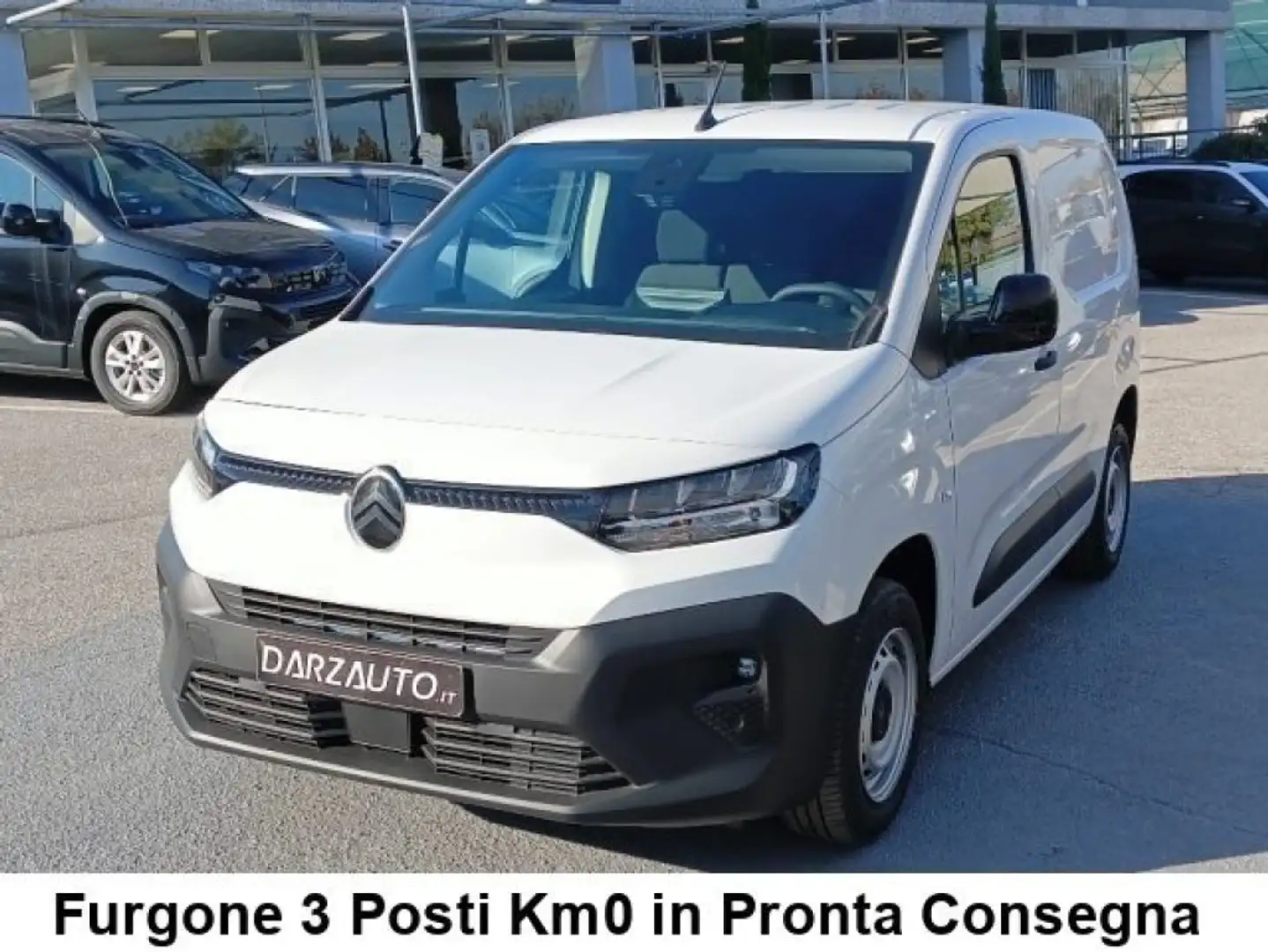 Fiat Doblo Citroen Berlingo BlueHDi 100 3 Posti S&S Van M Bianco - 1