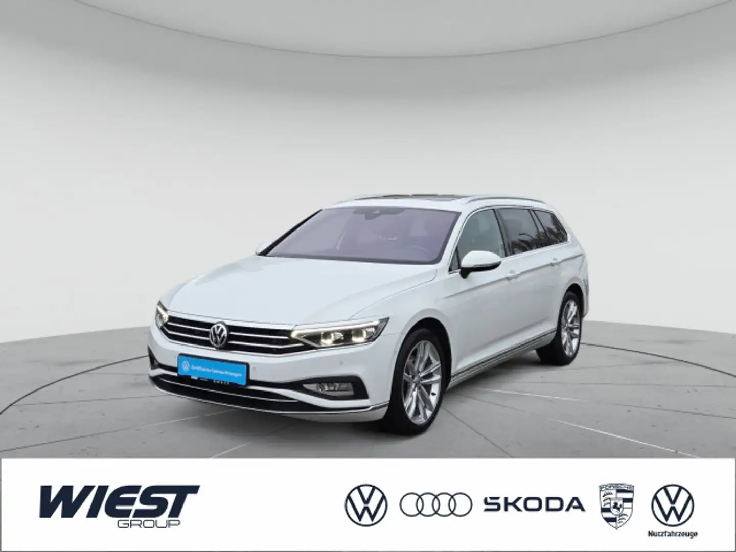 Volkswagen Passat Variant Elegance 2.0 TDI DSG, LEDER/MATRI Weiß - 1