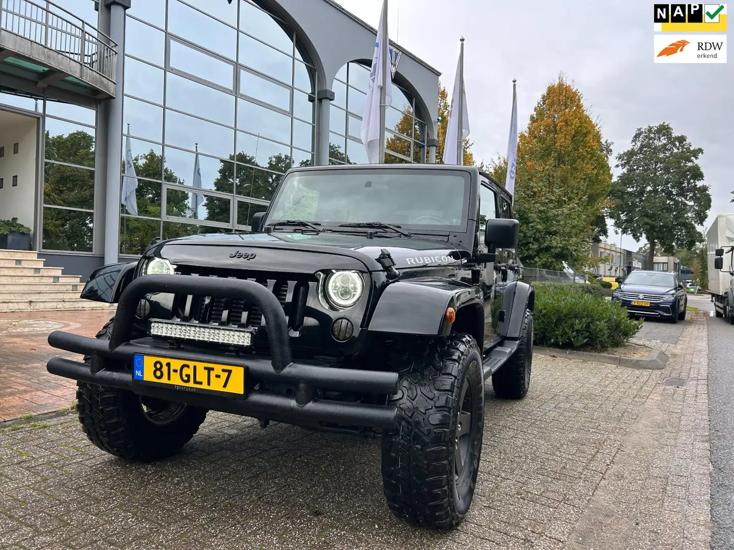 Jeep Wrangler Unlimited 2.8 CRD Rubicon aut cabrio 4 deurs leer Noir - 1