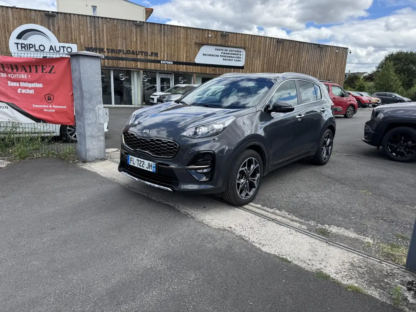 Kia Sportage 1.6 CRDI - 136 Bva S\u0026S GT Line - SUIVI COMPLE Gris - 1