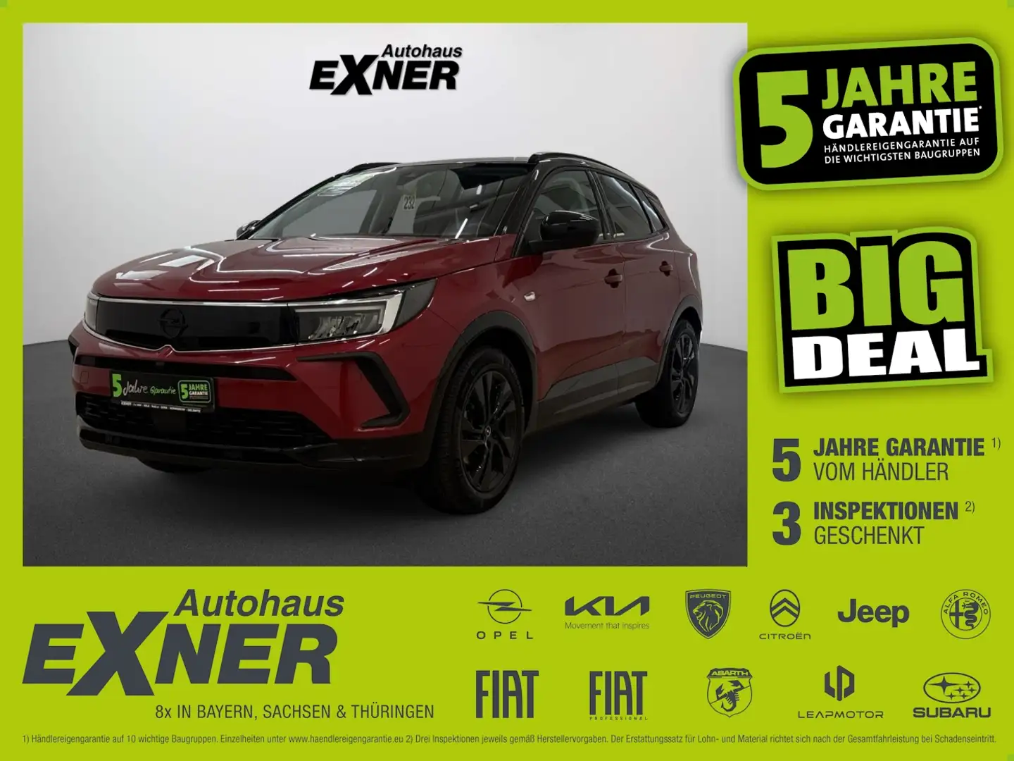 Opel Grandland 1.5 D GS Line *Navi*LED*DAB Rouge - 1