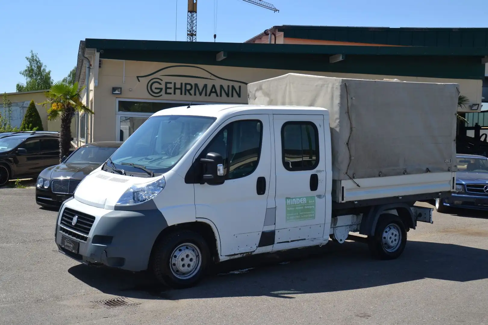 Fiat Ducato Pritsche Doppelk. 33 100, AHK, 6 Sitzer Weiß - 1