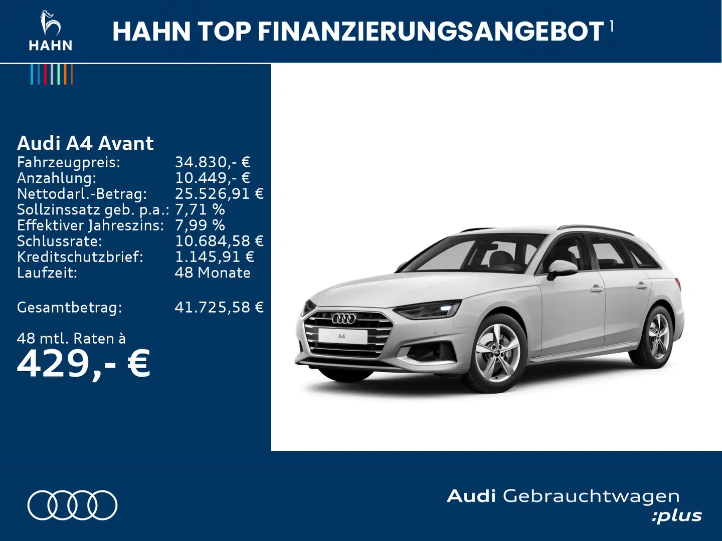 Audi A4 advanced 40TDI S-trc CAM Navi LED Weiß - 2