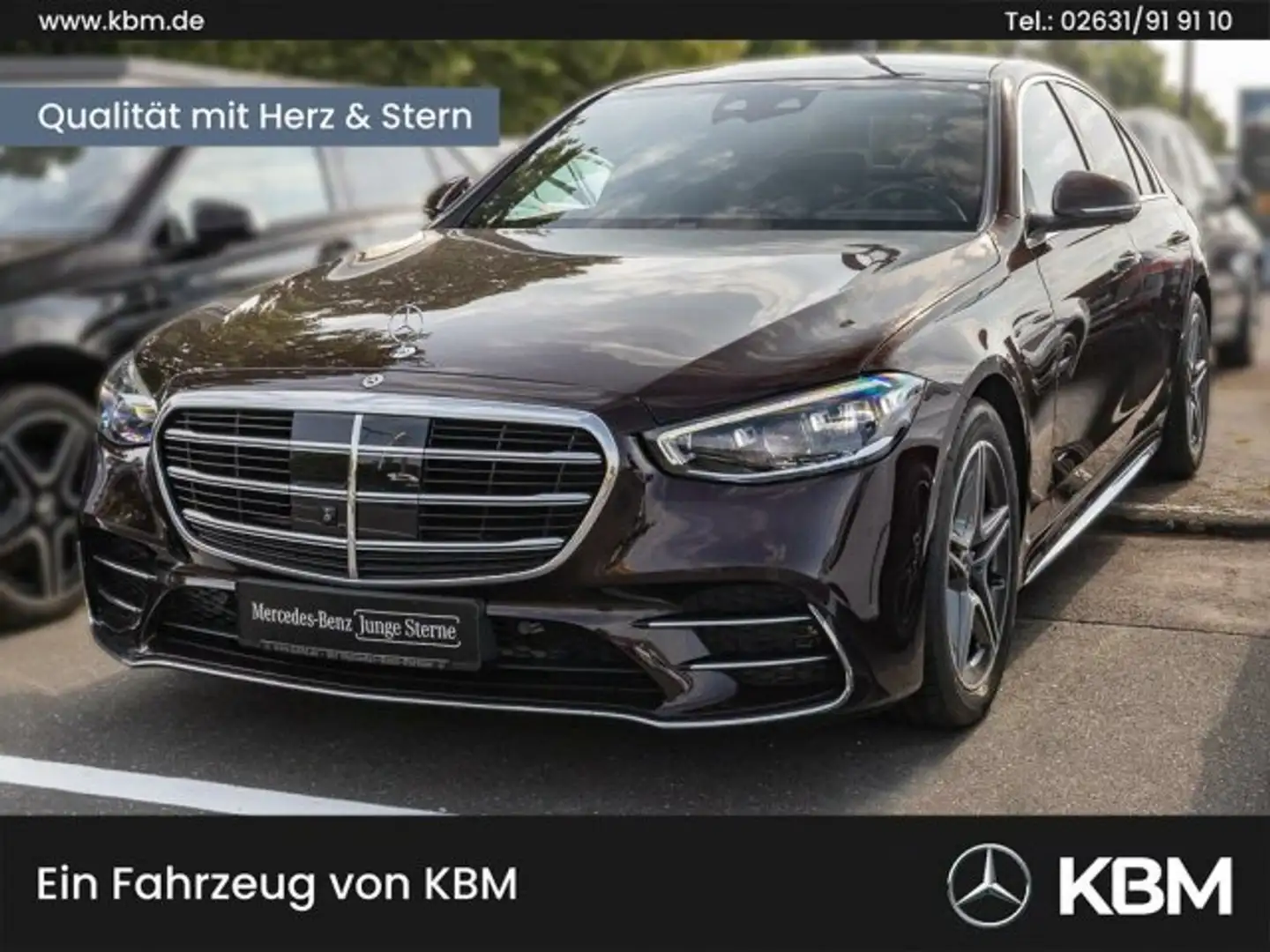 Mercedes-Benz S 450 S 450 4M AMG°FAHRASS-P°PANO°360°BURM°MBEAM°MEMO Rouge - 1