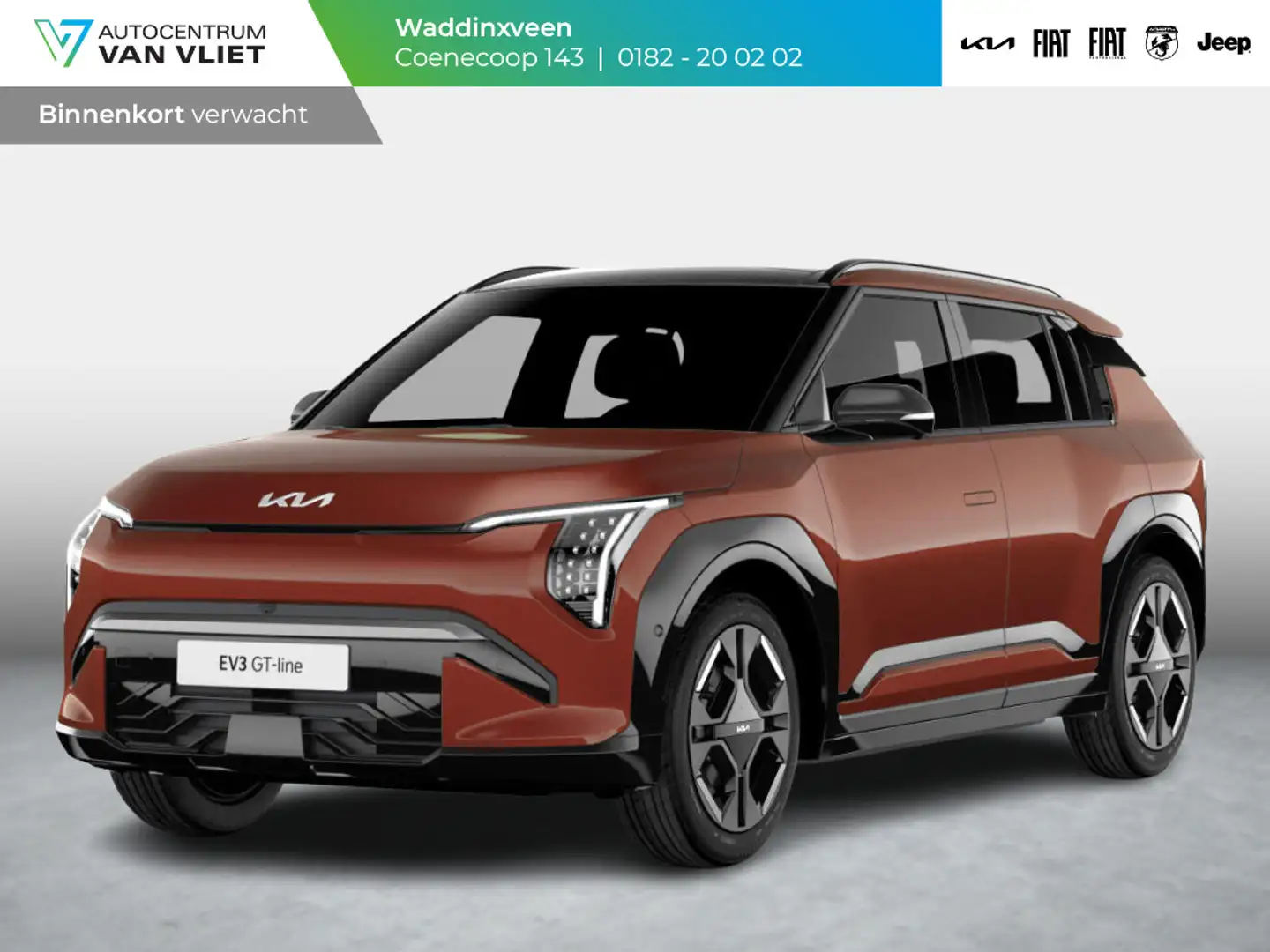 Kia EV3 GT-PlusLine 81.4 kWh | Levering  Juni | 600km Rijb Oranje - 1