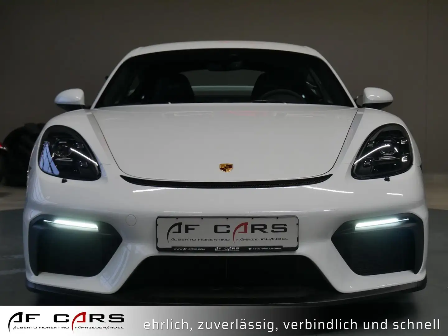 Porsche 718 Cayman GT4 Race Tex BOSE Klima Approved Blanc - 2