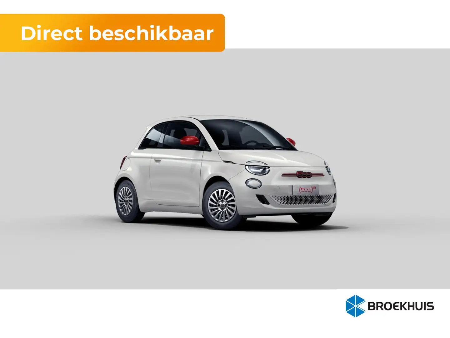 Fiat 500e Red Automaat Wit - 1