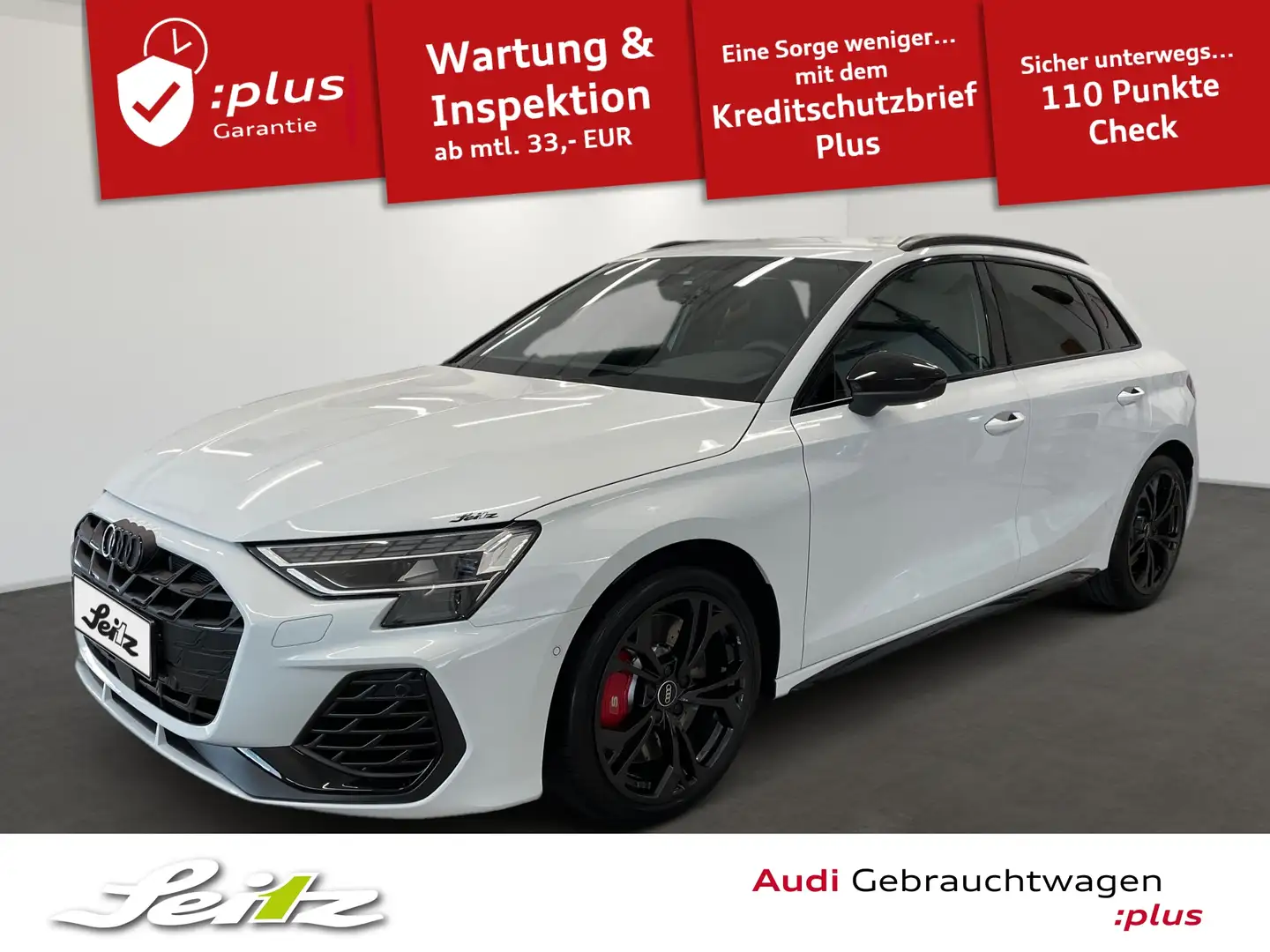 Audi S3 Sportback 2.0 TFSI quattro *HEAD-UP*SONOS*MATRIX*N Weiß - 1