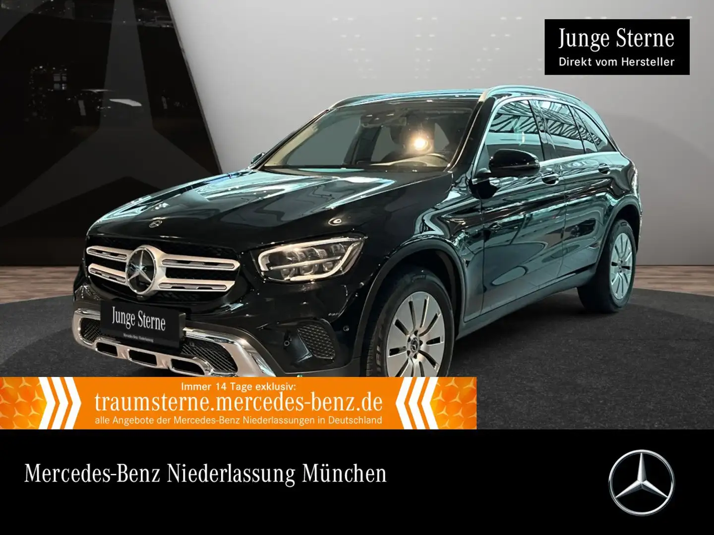 Mercedes-Benz GLC 300 e 4M 360+AHK+LED+FAHRASS+HUD+KEYLESS+9G Schwarz - 1