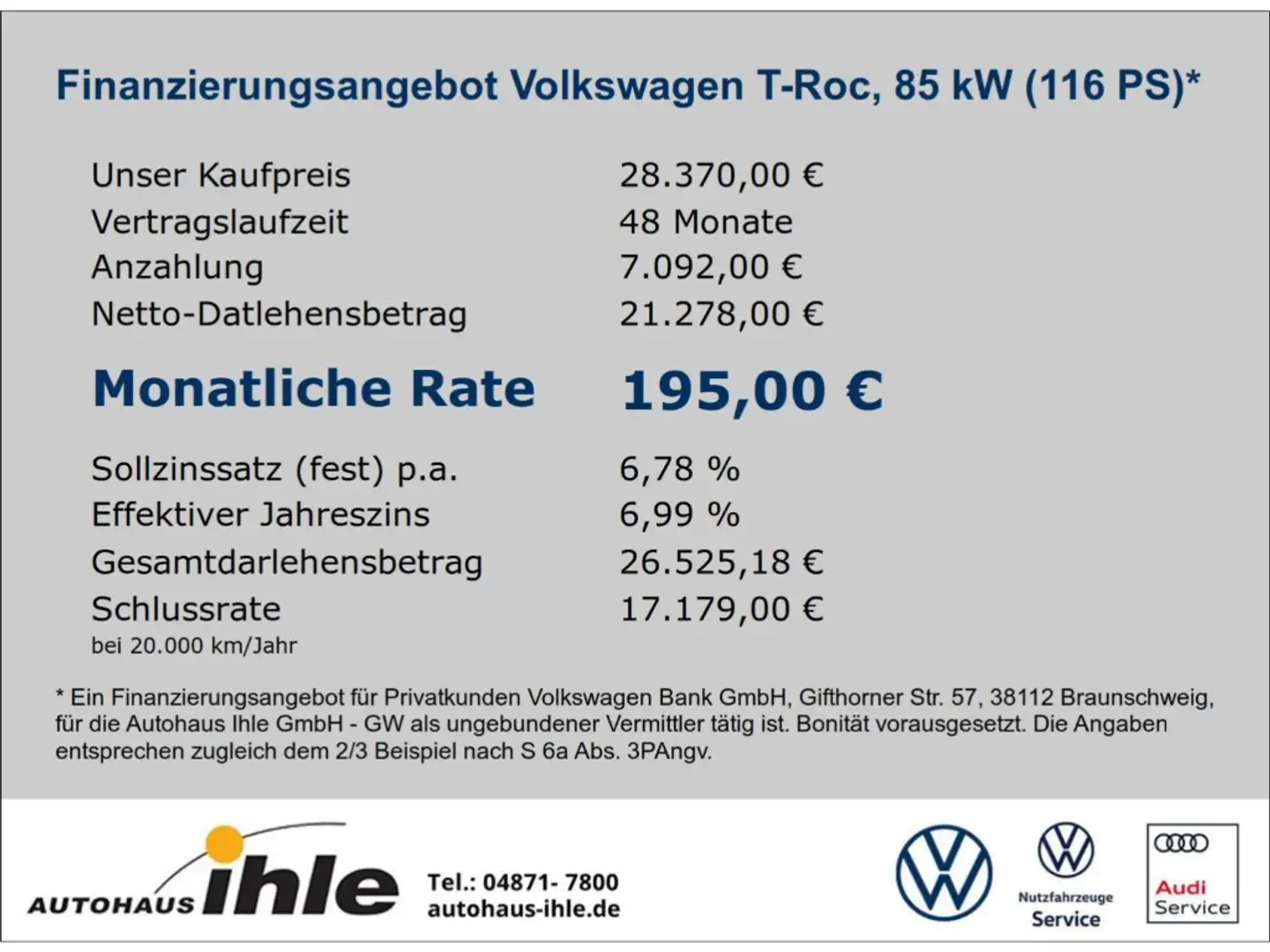 Volkswagen T-Roc Goal 2,0 TDI R-FAHRKAMERA+NAVI+AHK Schwarz - 2