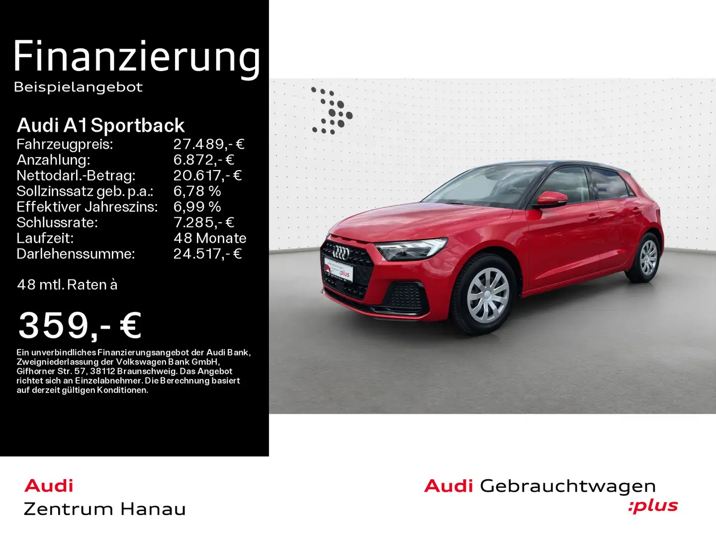 Audi A1 35 TFSI advanced*LED*NAVI-PLUS*OPTI Rot - 1