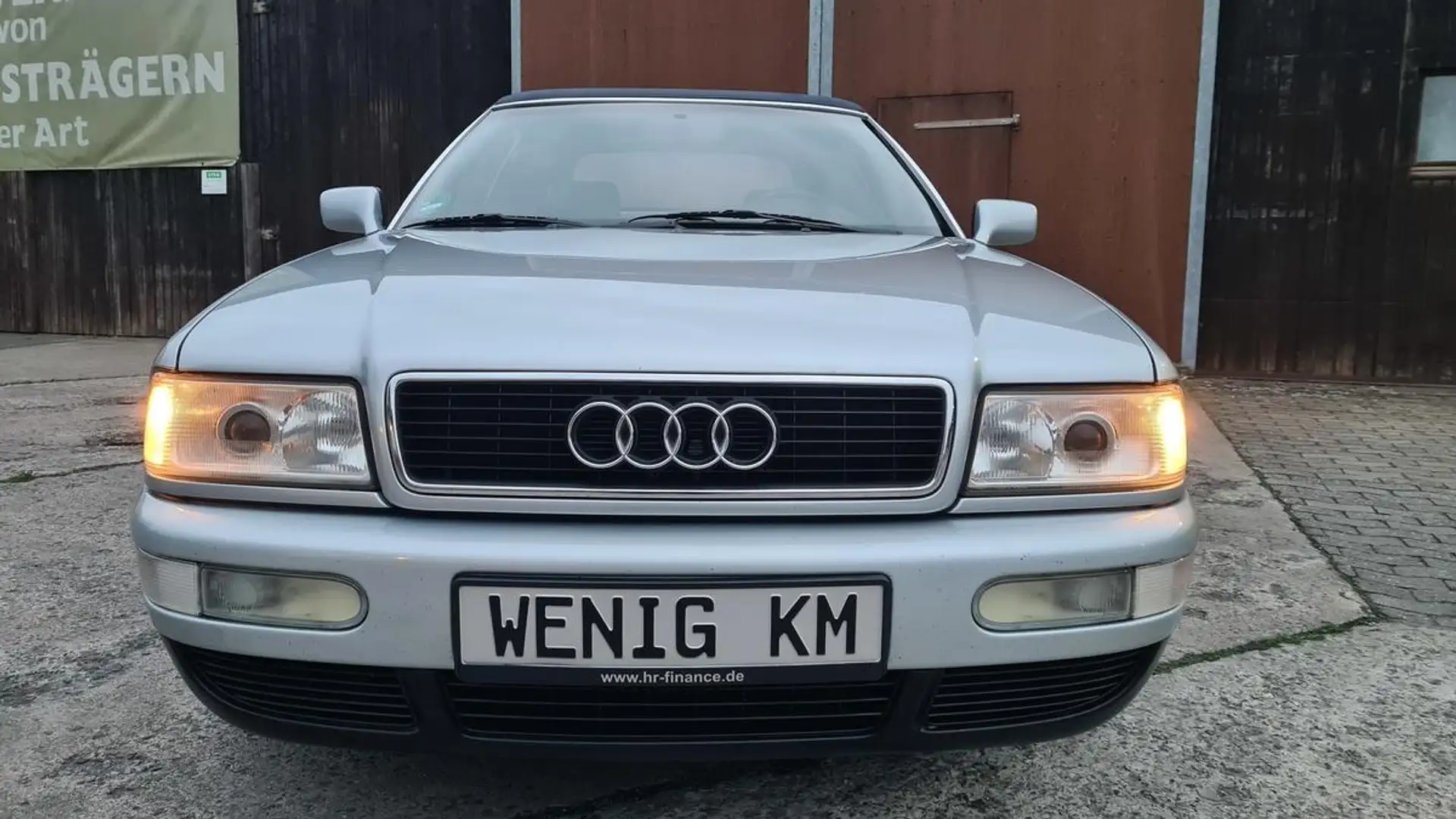 Audi Cabriolet 80 B4 Leder Klima e-Dach Scheckheft Silber - 2