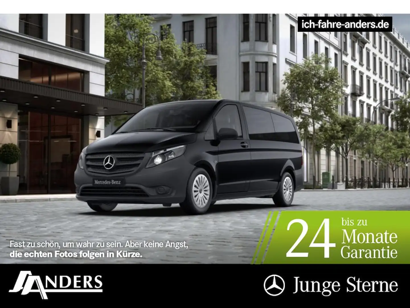 Mercedes-Benz Vito 116 Tourer Autom*Rückfk*2xKlima*Spurhalte-A Noir - 1