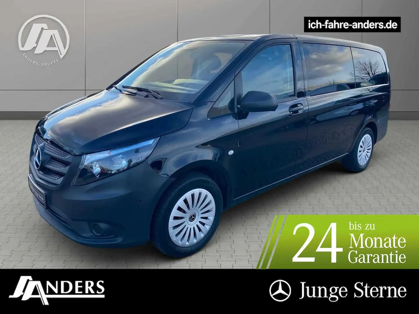 Mercedes-Benz Vito 116 Tourer Autom*Rückfk*2xKlima*Spurhalte-A Schwarz - 1