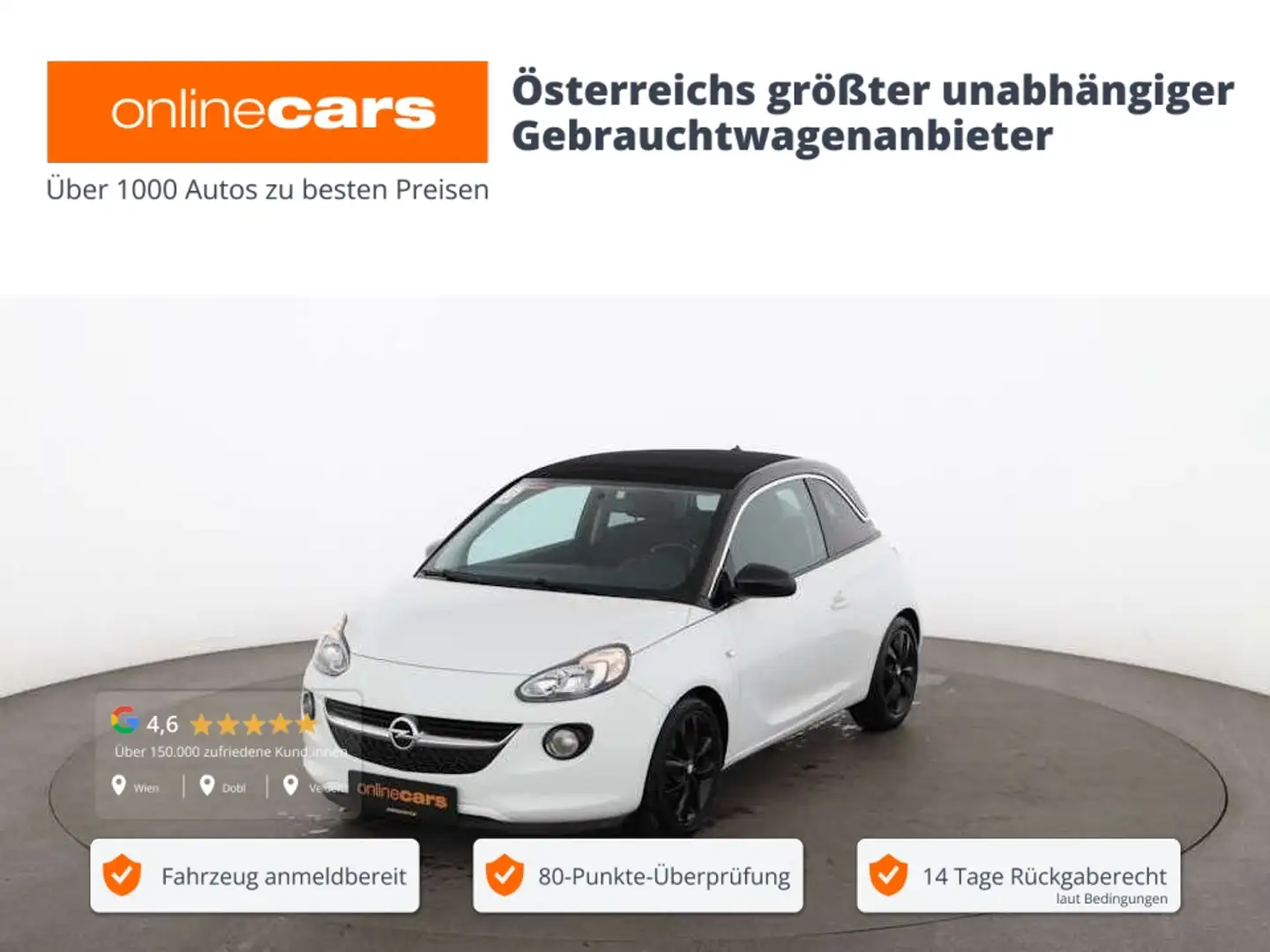 Opel Adam 1.2 ecoFlex Jam SKY SITZHZG TEMPOMAT Weiß - 1