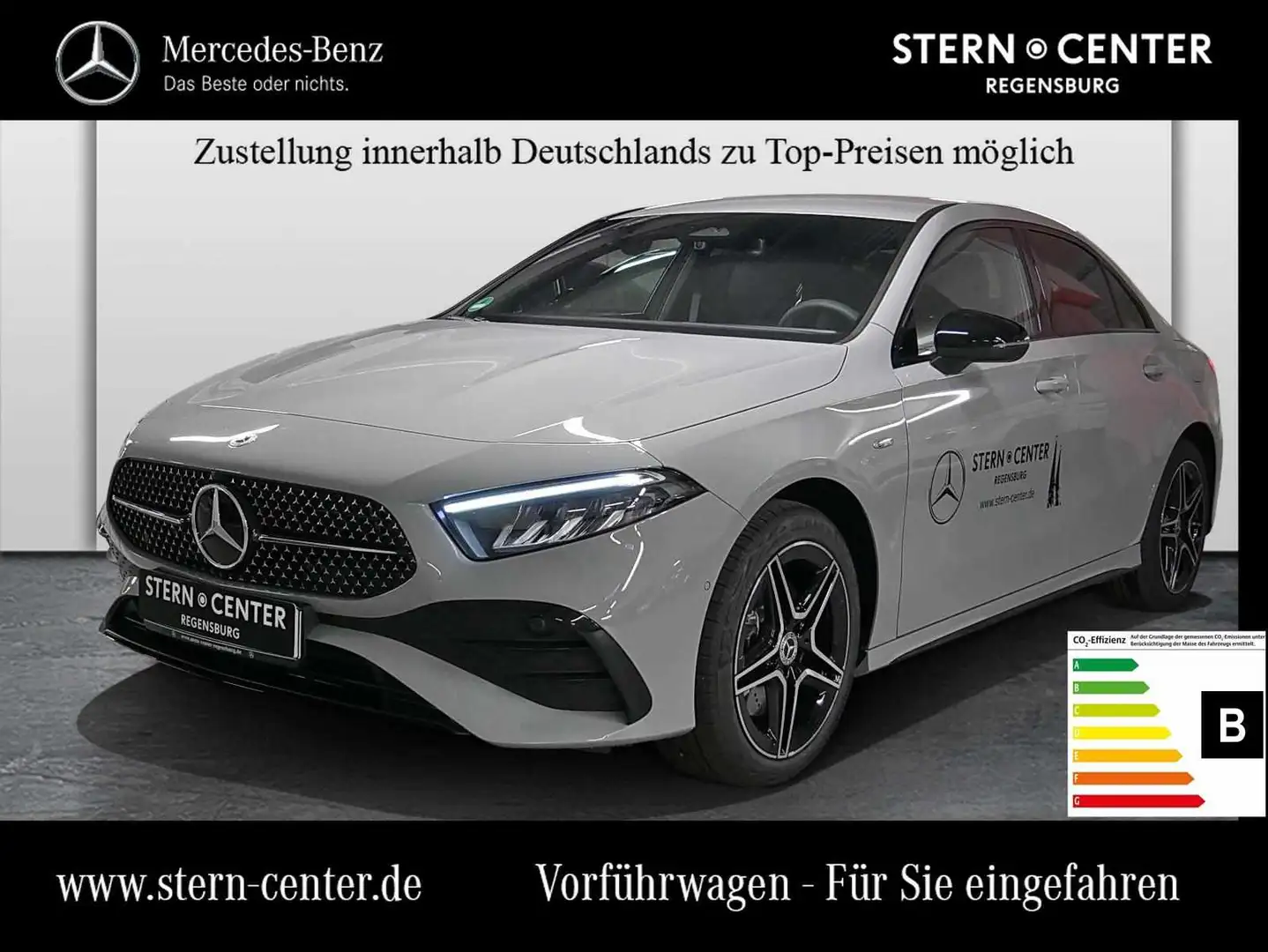 Mercedes-Benz A 250 e Limo AMG+AHK+NIGHT+DISTRONIC+MEMORY+18"+ Grau - 1