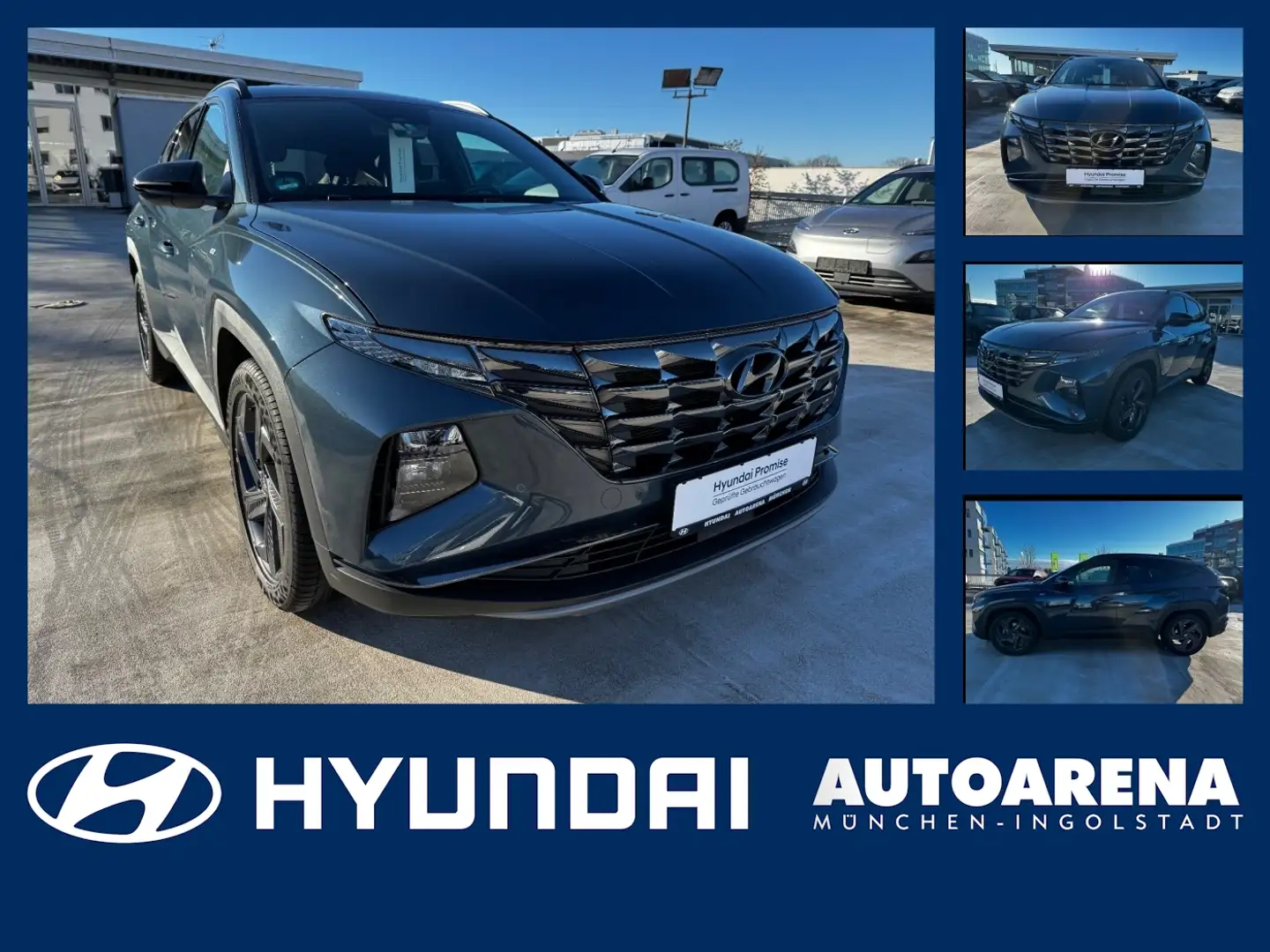 Hyundai TUCSON 1.6 T-GDI Blackline KRELL, el.Heckklappe Blau - 1