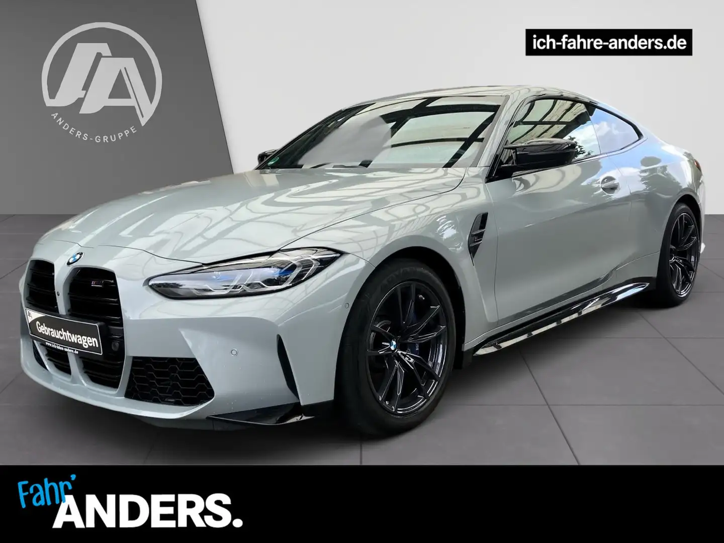 BMW M4 Coupe Competition ACC+H&K+SHD+LASER+360°+LIVE Grijs - 1