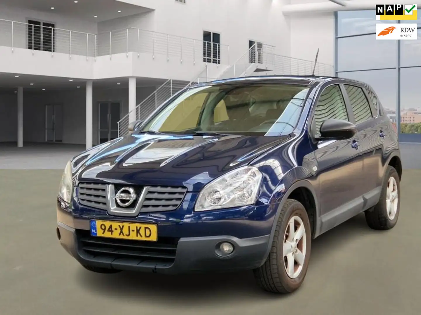 Nissan Qashqai 1.6 Acenta/airco/psensor/trekhaak/cruise/2xsleutel Blauw - 1
