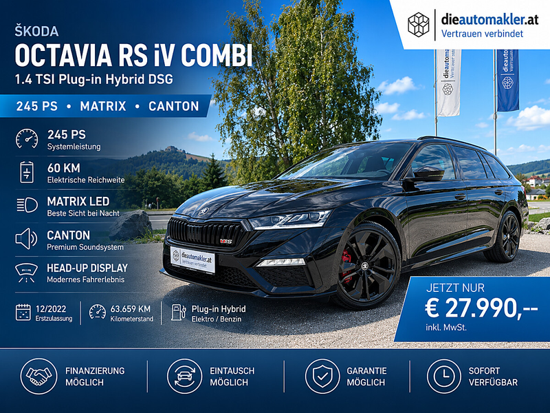 Skoda Octavia 1.4 TSI iV RS iV |MATRIX|CANTON|HEAD UP|