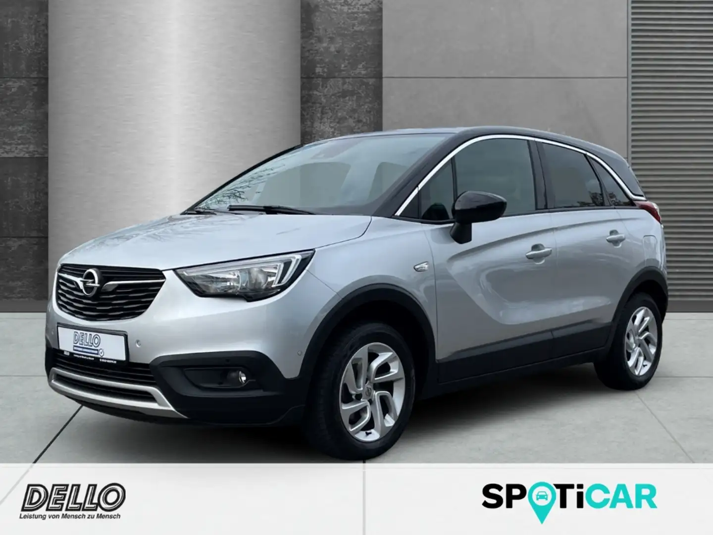 Opel Crossland X Innovation Automatik Navi AHK abn. LenkradHZG Appl Silber - 1