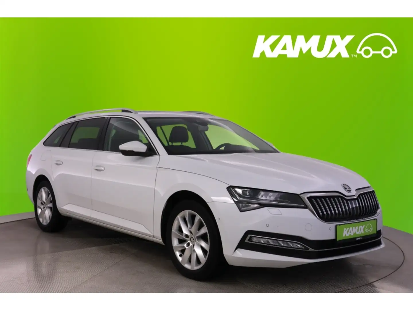 Skoda Superb 1.5TSI Combi DSG Style+LED+NAVI+PANO+AHK Blanc - 1