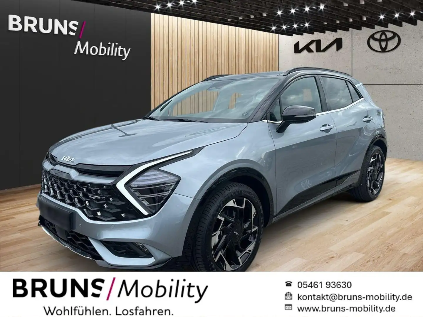 Kia Sportage 1.6D GTL AWD DCT SOUND, GLASD.,DRIVE-W, AHK Argintiu - 1