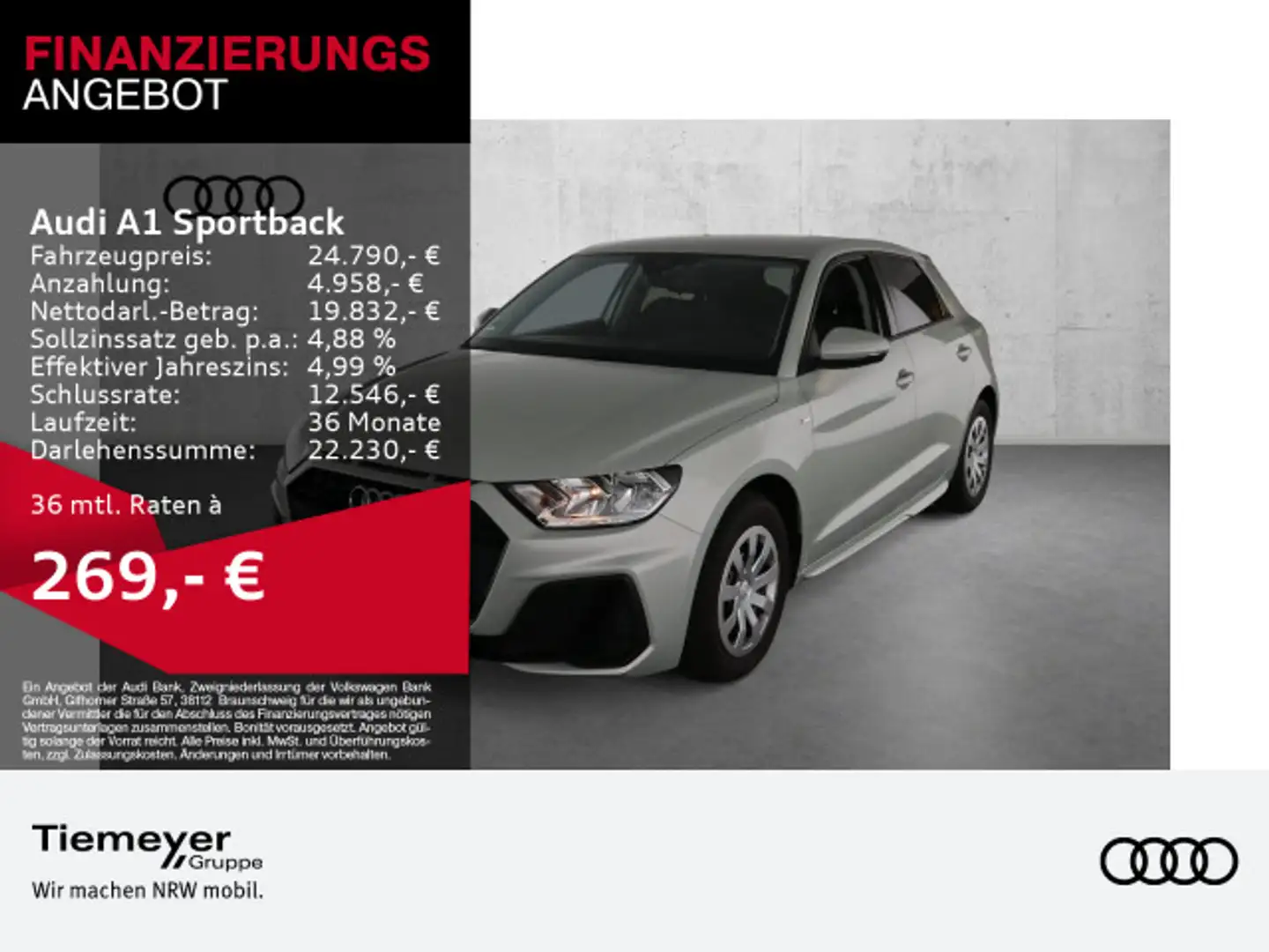 Audi A1 25 TFSI S LINE LM17 OPTIK-PKT SPORT Silber - 1