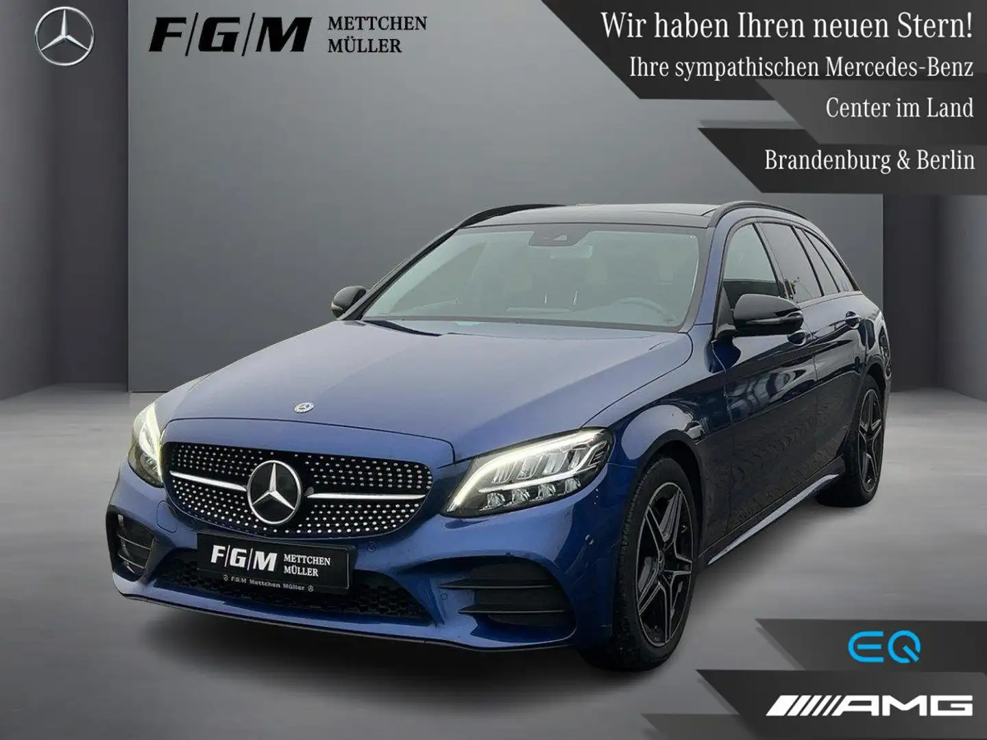 Mercedes-Benz C 180 T AMG-Line S-Dach|TWA|CarPlay|Night|Kamera Blau - 1