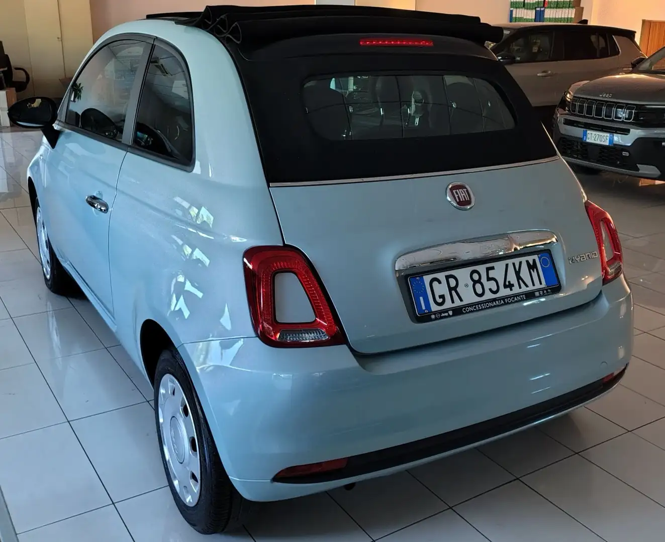 Fiat 500C 1.0 Hybrid Zielony - 2