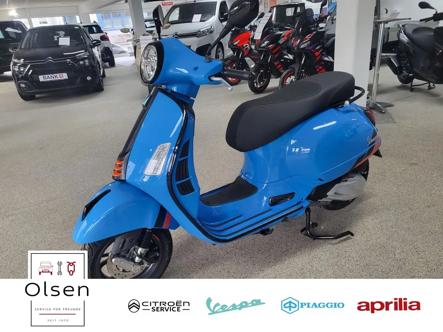Vespa GTS 125 Supersport E5+ Blue,Weiss ab 6090 Euro Blu/Azzurro - 1