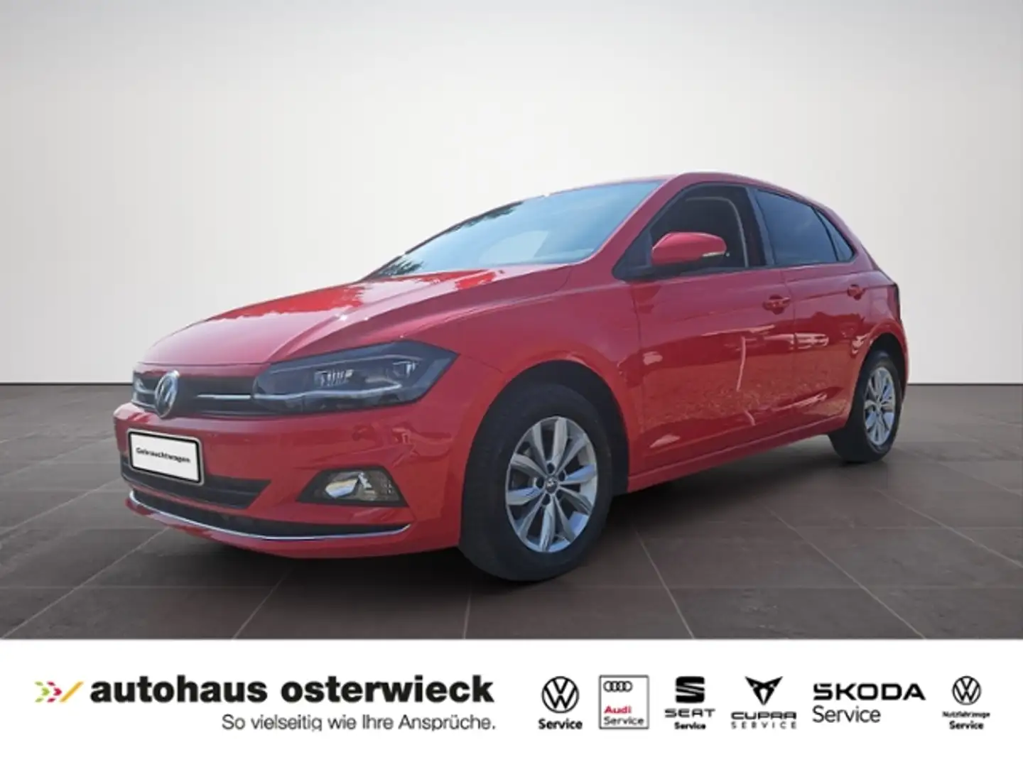 Volkswagen Polo 1.0 TSI Highline Standheizung LED Navi Rot - 1
