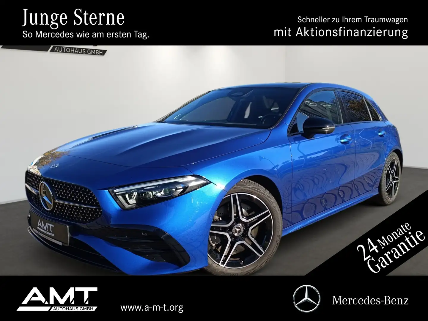 Mercedes-Benz A 250 A 250 4M AMG Prem+ Pano*Standh*Burm*Multib*Distr Blau - 1