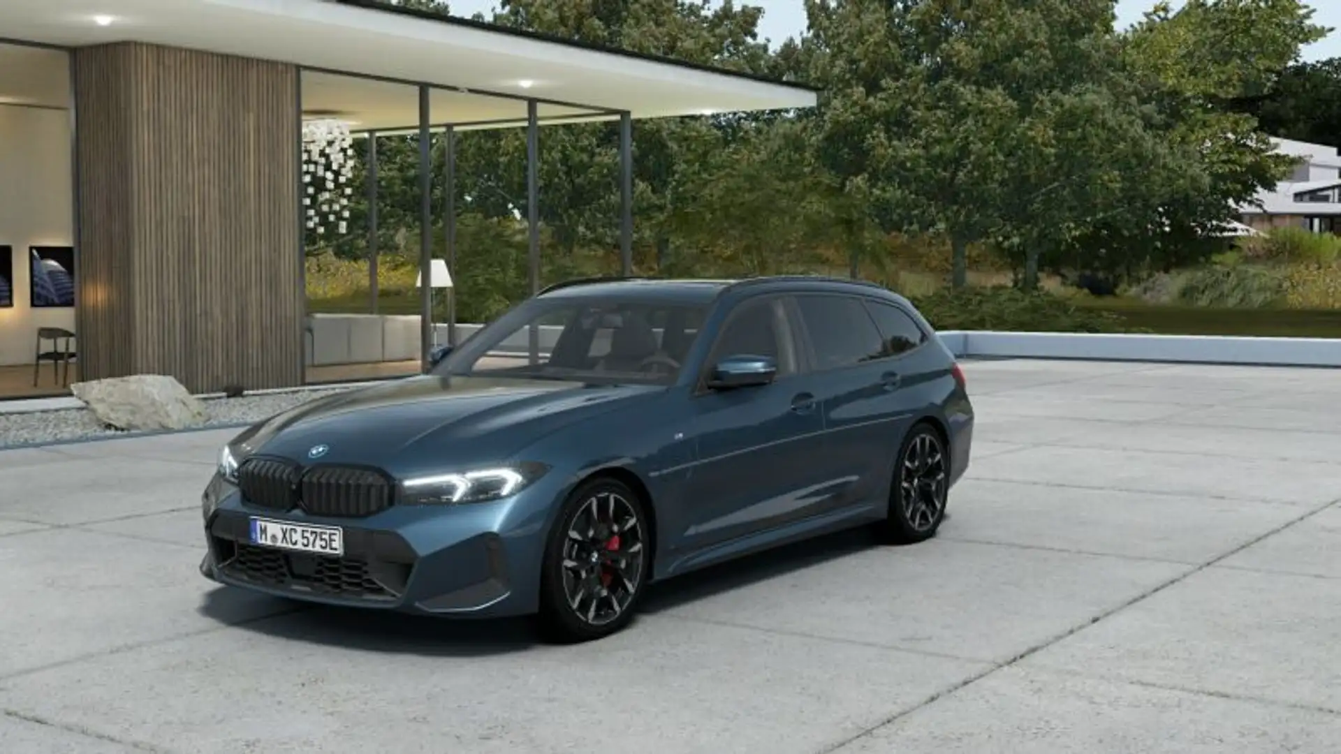 BMW 330 e xDrive Touring M Sportpaket Blau - 2