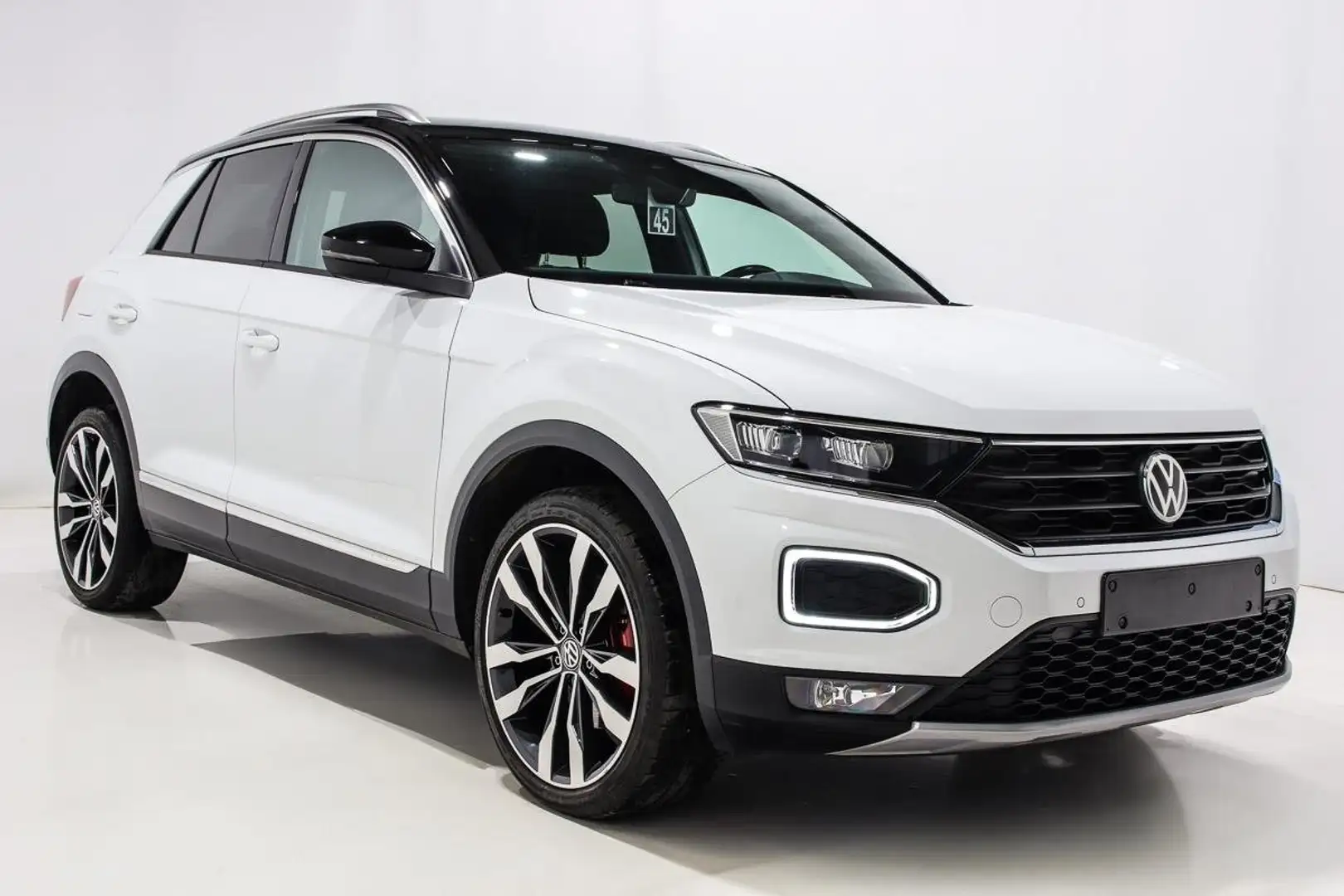 Volkswagen T-Roc 1.5 TSI-SPORT-150CV-JA19-REGU DIST-CLIM-RAD AV-AR! Blanc - 1