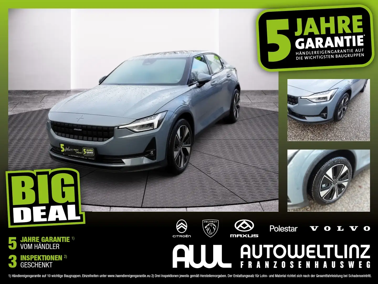 Polestar 2 Long Range Dual 78 kWh ''Aktionspreis!'' Grau - 1