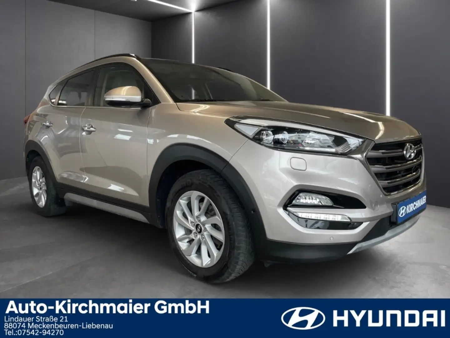 Hyundai TUCSON 1.6 T-GDi 7DCT Premium 4WD *LEDER*Schiebedach* Gold - 2