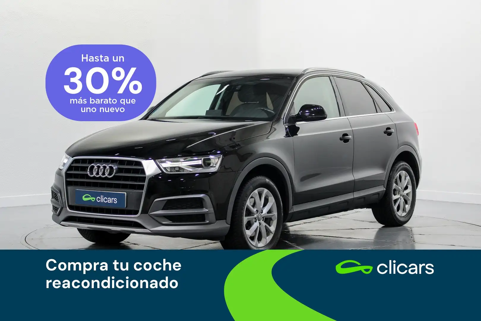 Audi Q3 2.0TDI 88kW(4.75) Negro - 1