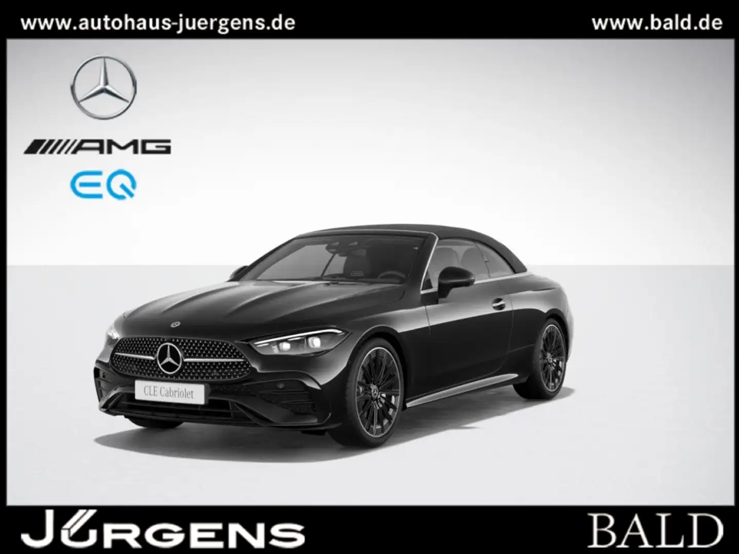 Mercedes-Benz CLE 450 4M Cabrio AMG-Sport/Distr/Night/360/Memo Schwarz - 1