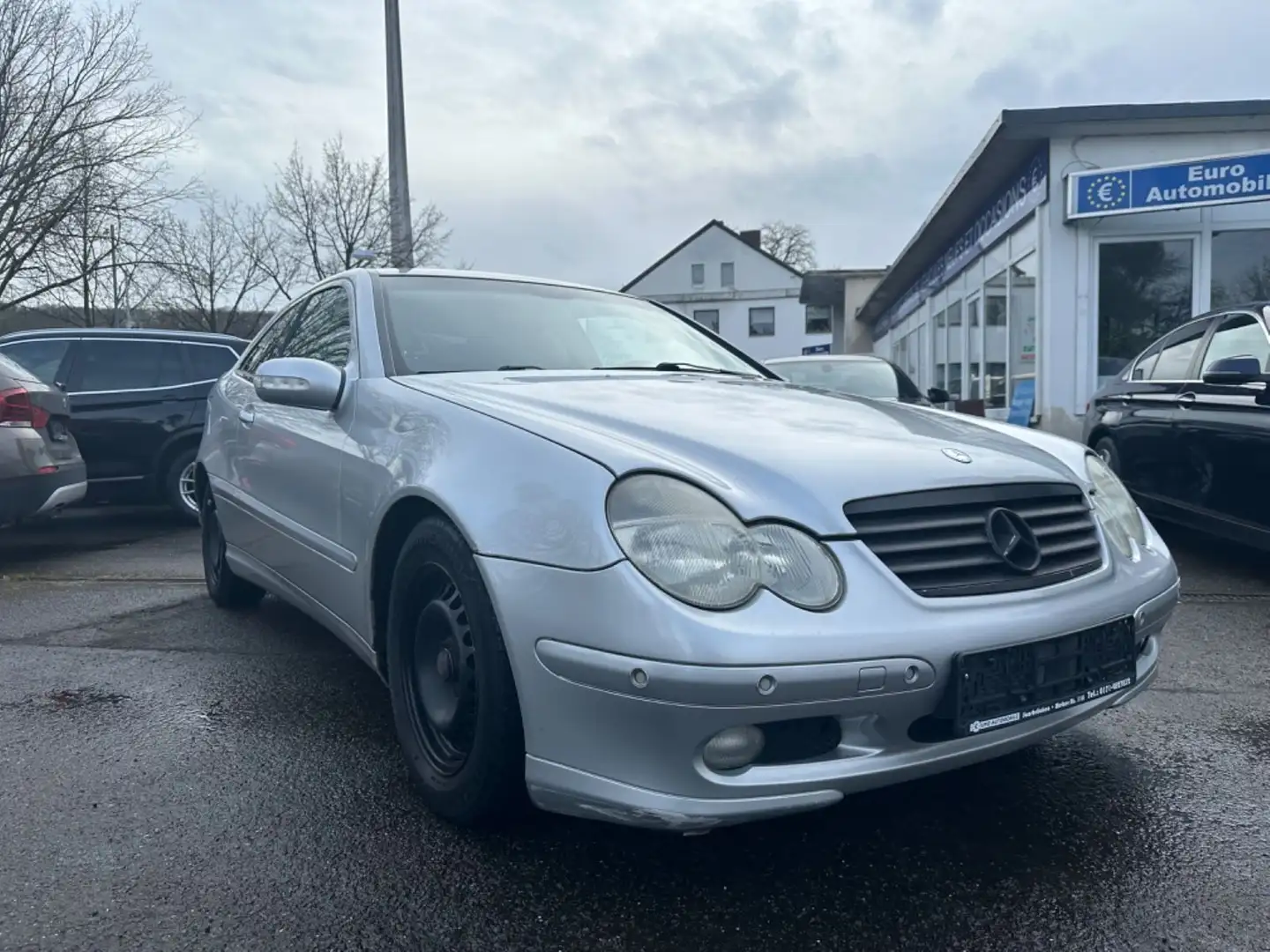 Mercedes-Benz C 180 C180 SPORTCOUPE AUTOMATIK + SHZ Silber - 1