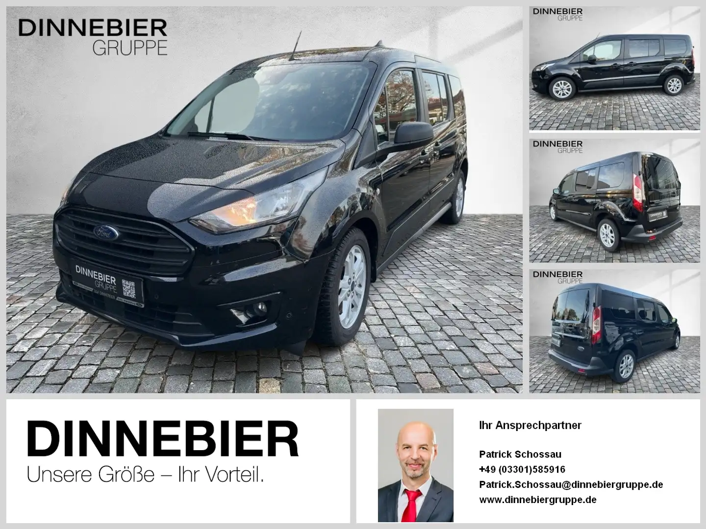 Ford Transit Connect Kombi lang Trend Schwarz - 1