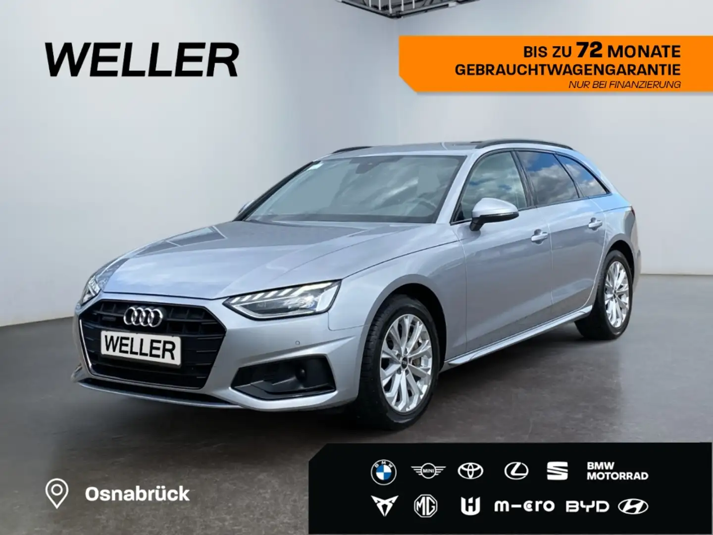 Audi A4 Avant 45 TFSi advanced *LED*PDC v+h*Kamrea*SHZ*LMF Argent - 1