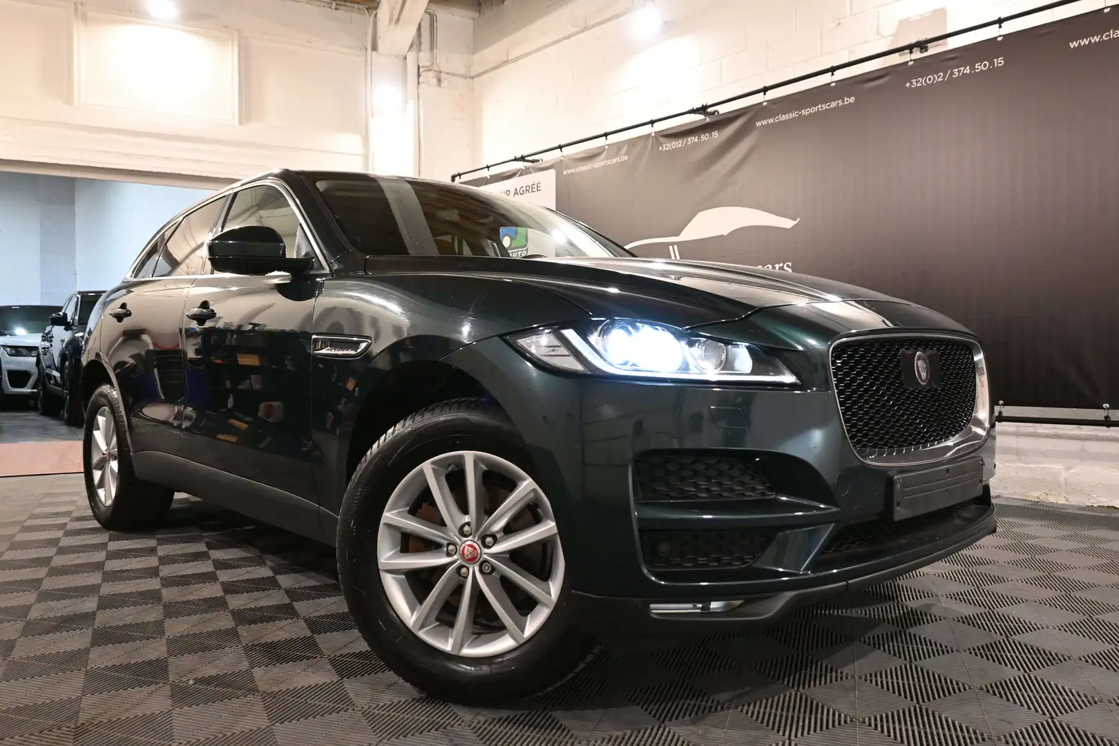 Jaguar F-Pace 2.0 D AWD  EURO 6 / CAMERA / CARPLAY / GPS NAVI Brun - 2