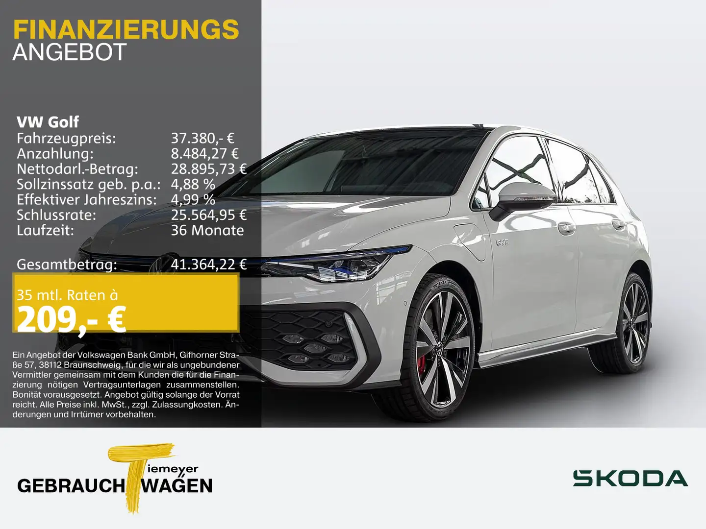 Volkswagen Golf GTE GTE AREA VIEW IQ.LIGHT NAVI HuD AHK Weiß - 1